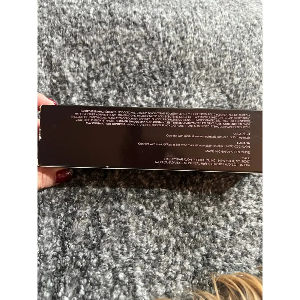 mark AVON Saved by the Gel Waterproof Eyeliner + Brush Black 4g Brand New in Box